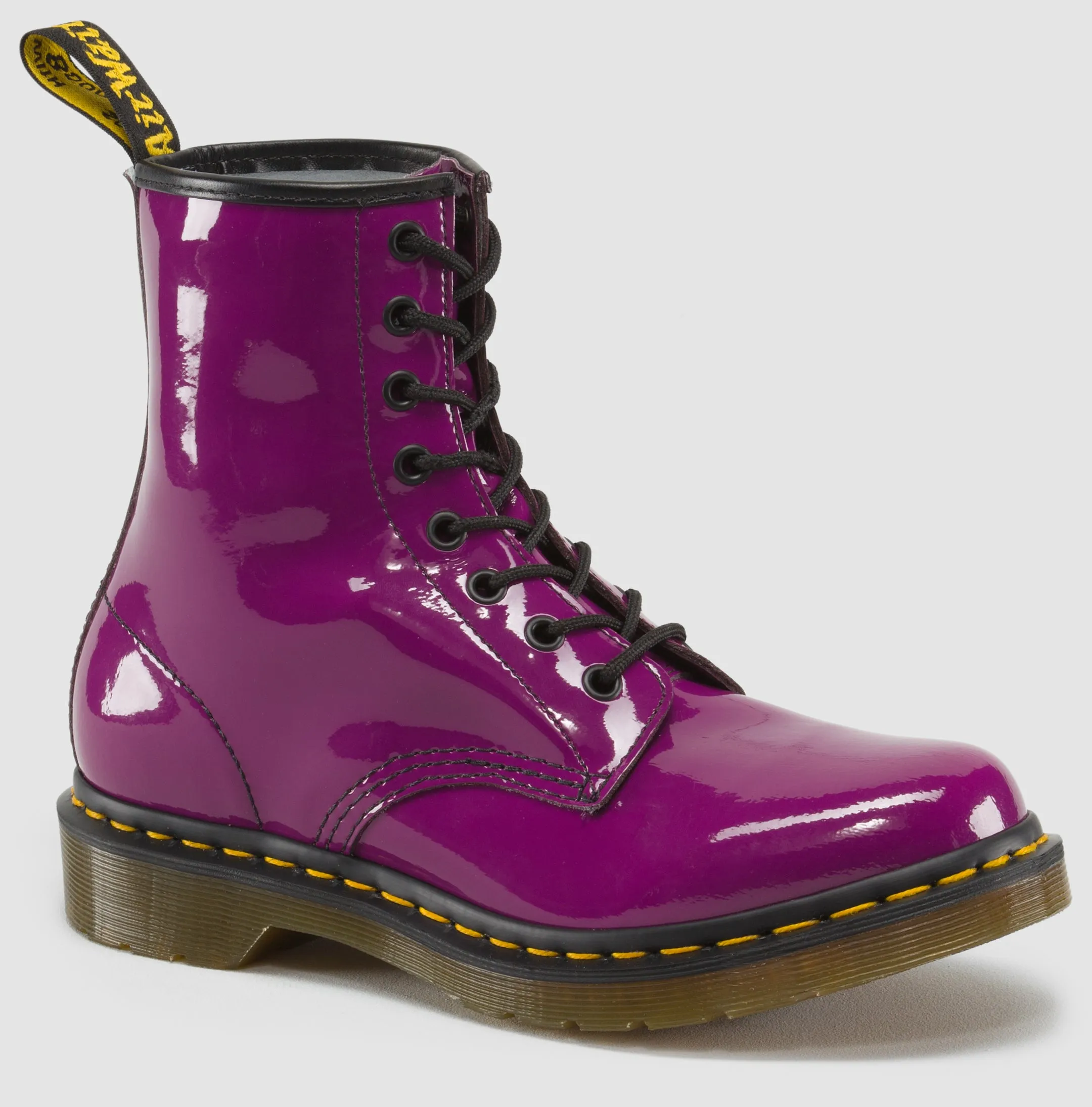 1460 Purple Patent Boots