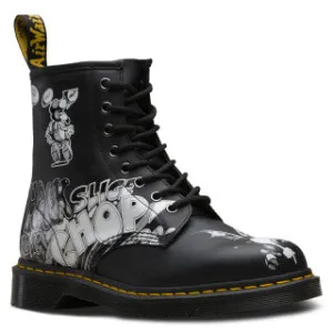 1460 Rick Griffin BW Black   White Backhand Boots