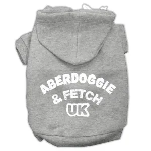 Aberdoggie Uk Screenprint Pet Hoodies Grey Size Xxxl (20)