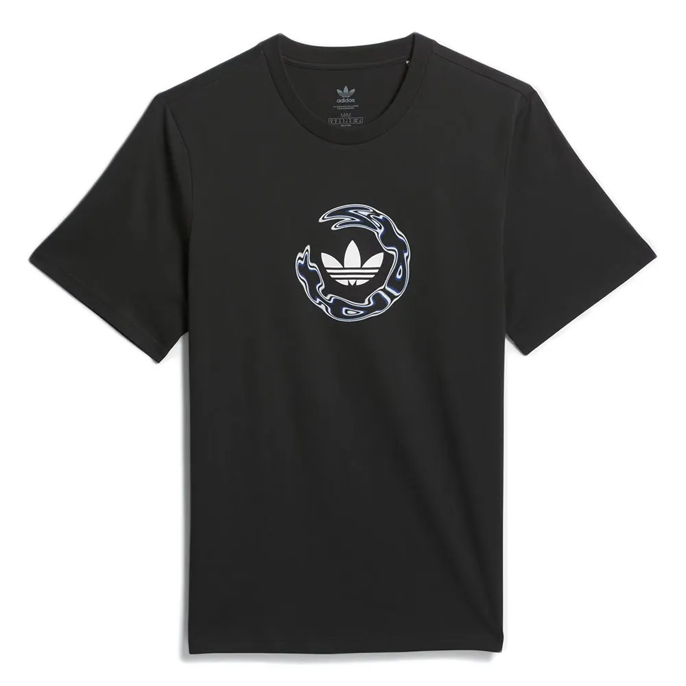 adidas - Wide Angle Tee (Black/Royal Blue)