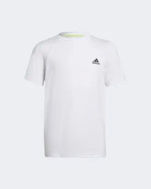 Adidas Xfg Aeroready Slim Sport Boys Training T-Shirt White