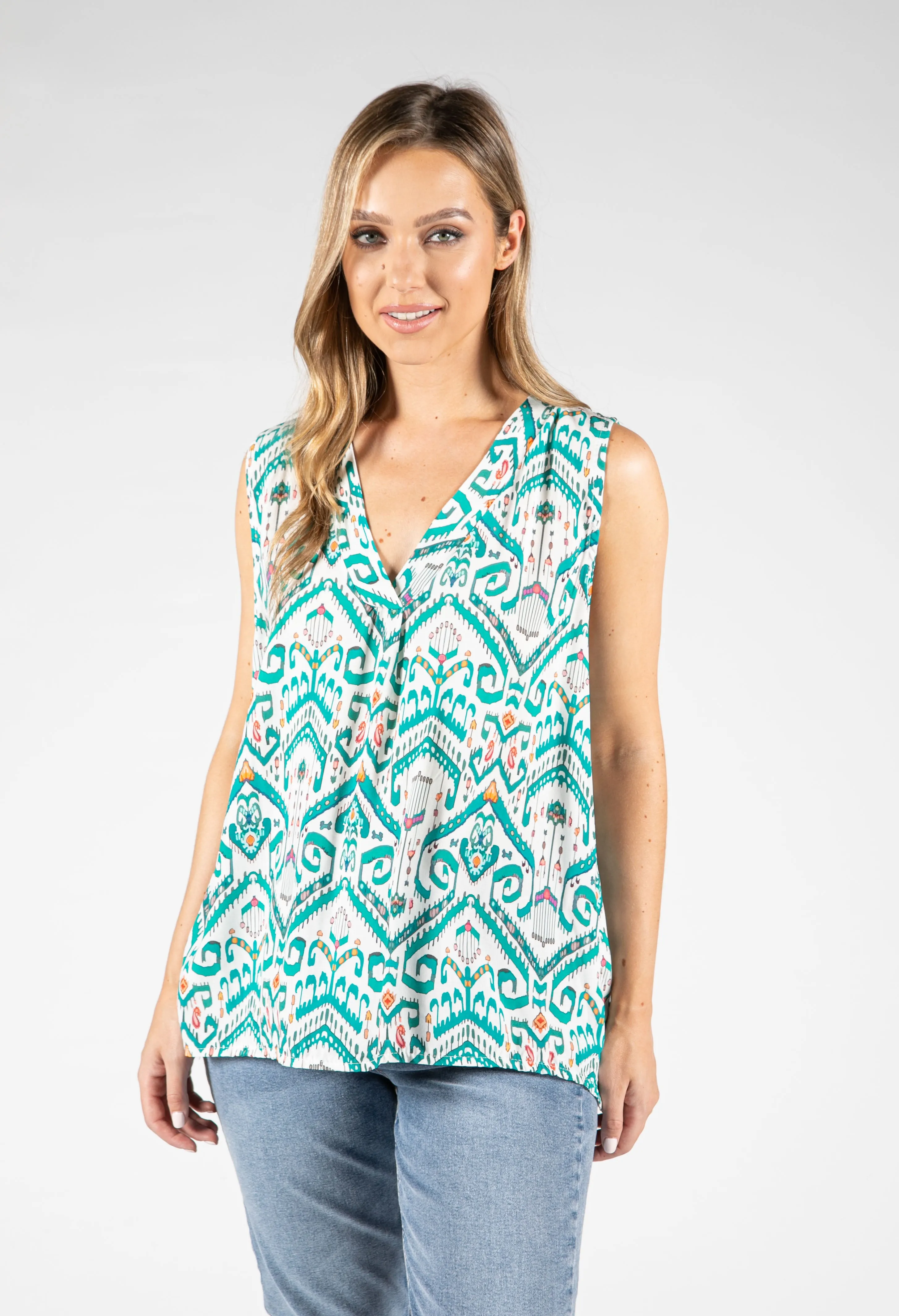 Aztec Print Top