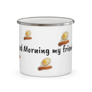 Bacon and Eggs Enamel Camping Mug