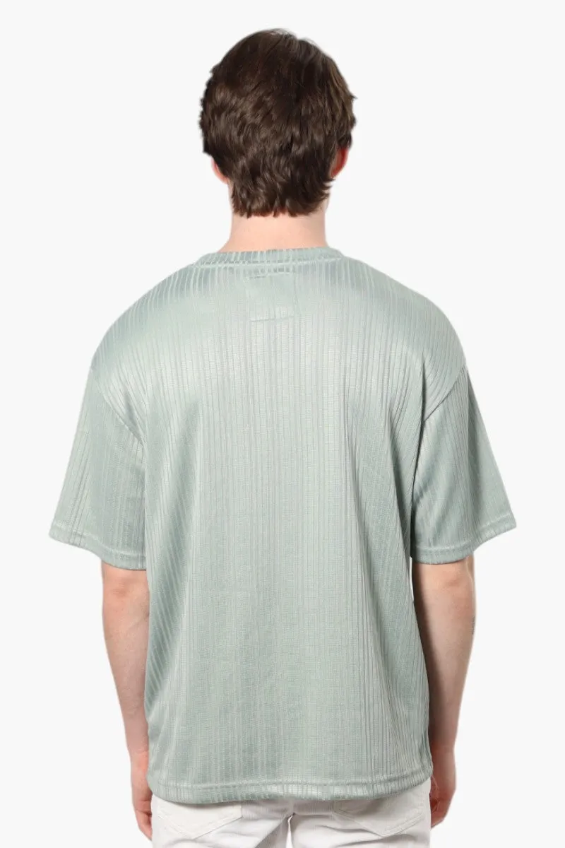 Bruno Ribbed Drop Shoulder Tee - Mint