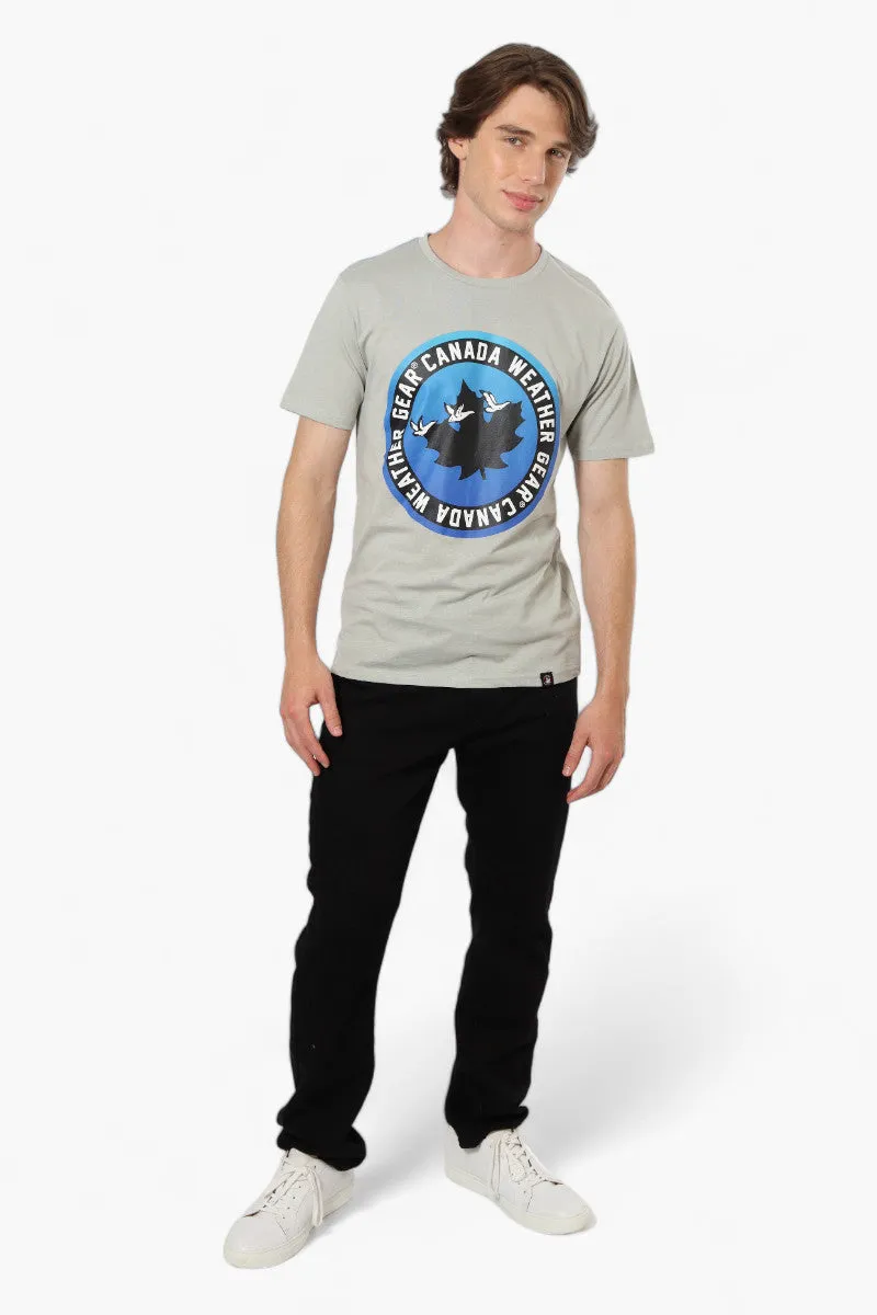 Canada Weather Gear Logo Print Tee - Stone