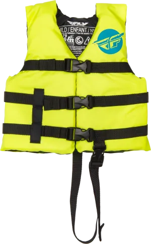 CHILD FLOTATION VEST HI-VIS/BLUE