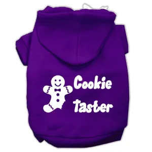 Cookie Taster Screen Print Pet Hoodies Purple Size Med (12)