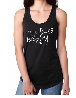 Dirty Doe Bad To The Bow Racer Back Tank Tops