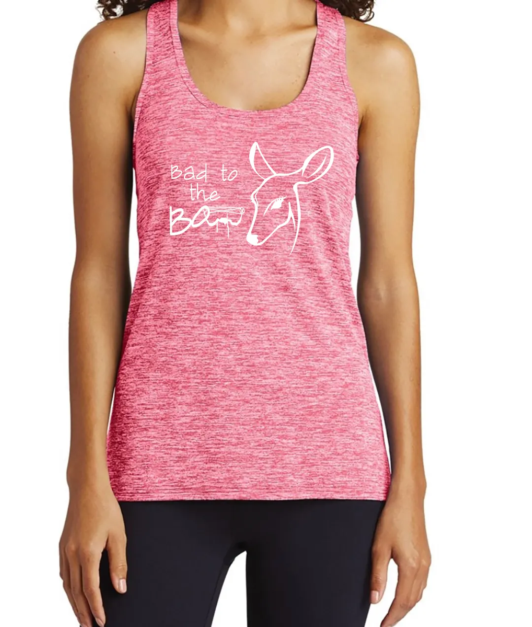 Dirty Doe Bad To The Bow Racer Back Tank Tops