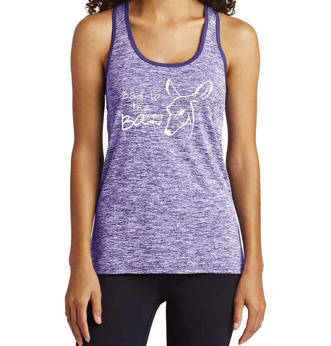 Dirty Doe Bad To The Bow Racer Back Tank Tops