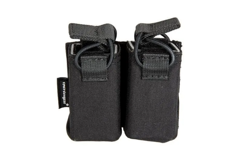 Double Pistol Pouch For Skeleton Vests - Black