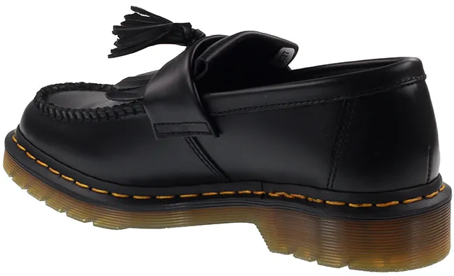 Dr Martens Shoes Adrian Yellow Stitch Smooth Black