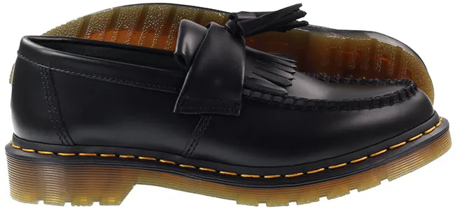 Dr Martens Shoes Adrian Yellow Stitch Smooth Black