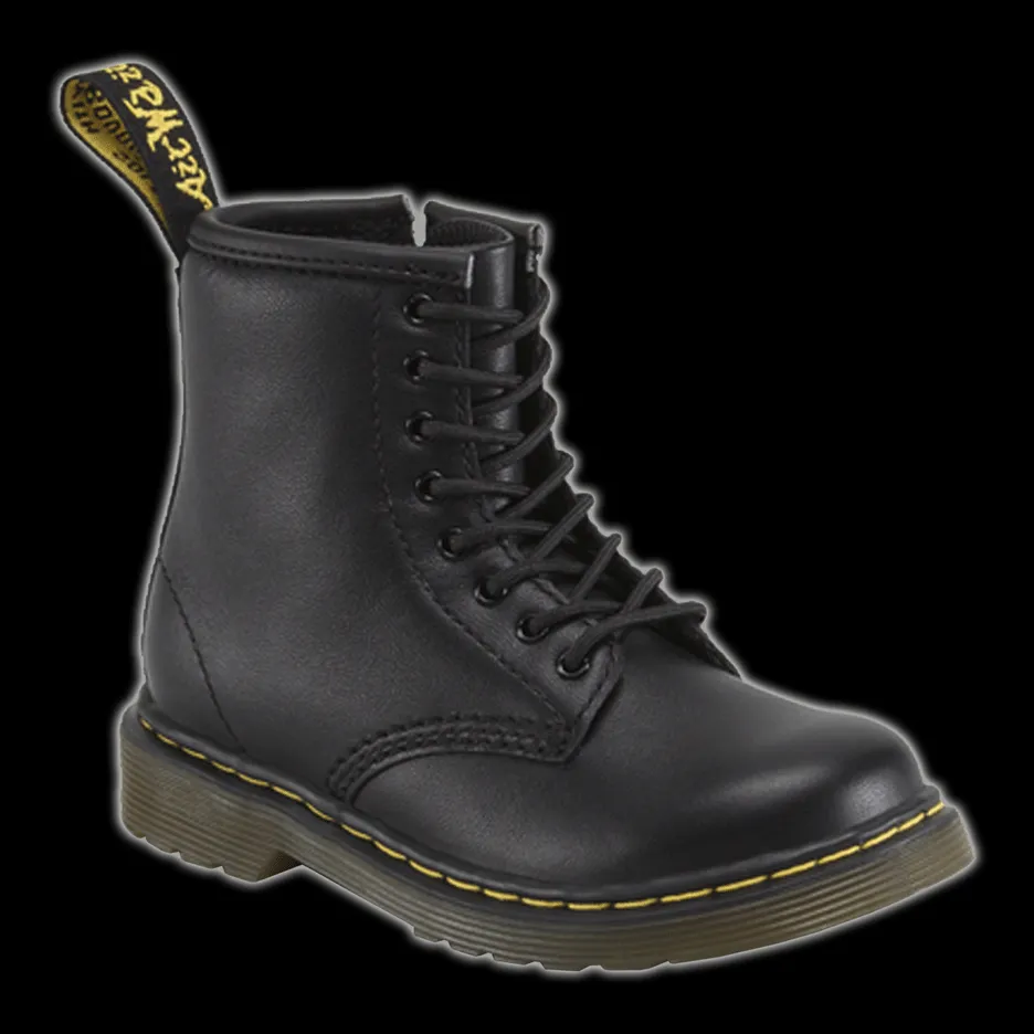 Dr Martens - Toddler 8 Eyelet Black Leather Softy T Boot