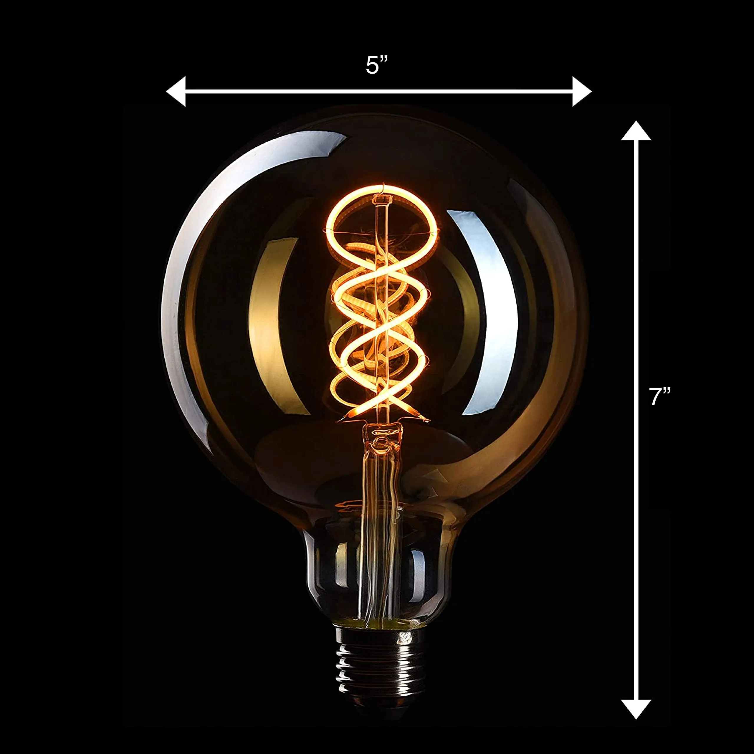 Edison Light Bulb E26 Base Dimmable Incandescent Bulbs, 110v-130v, 40 Watt