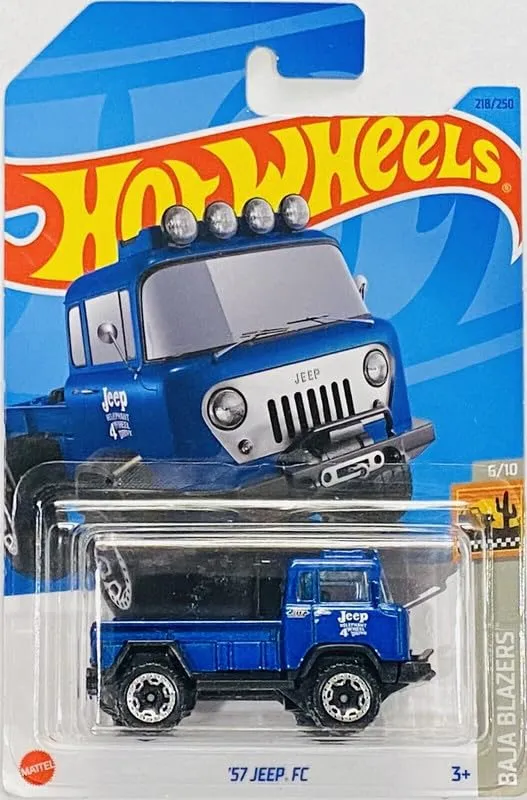 Hot Wheels 57 Jeep FC Baja Blazers Ages 3 and Up (Blue)