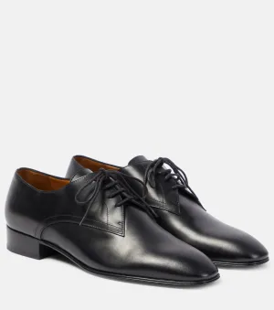 Kay The Row leather oxfords, black