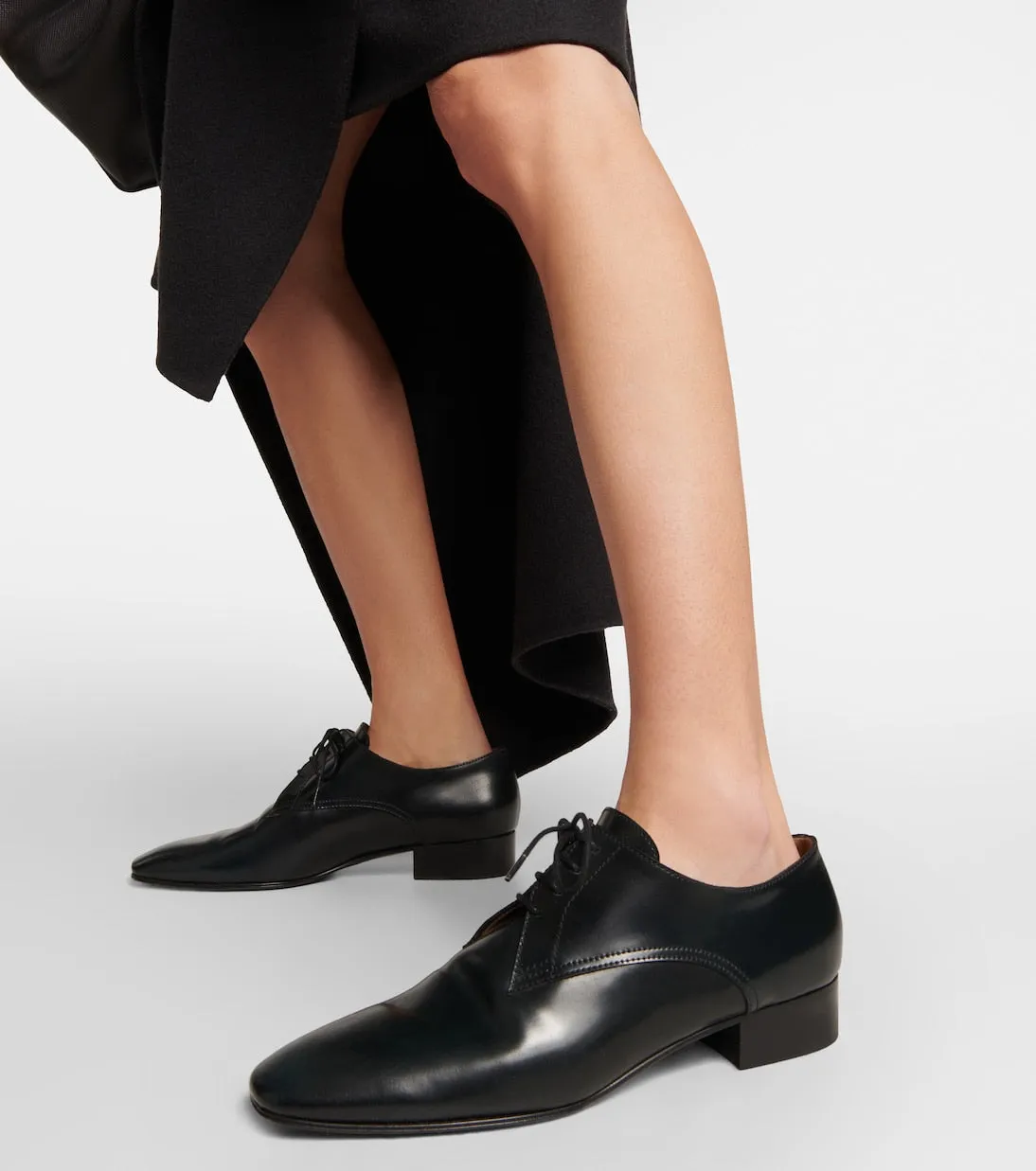 Kay The Row leather oxfords, black