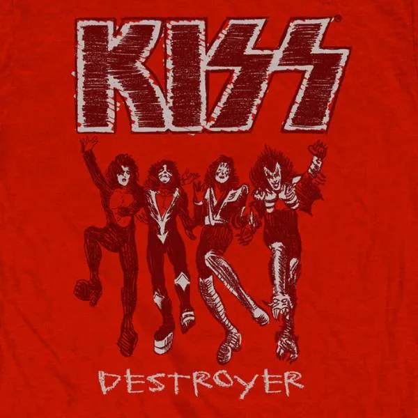 KISS Adult T-Shirt - Destroyer Album Artwork