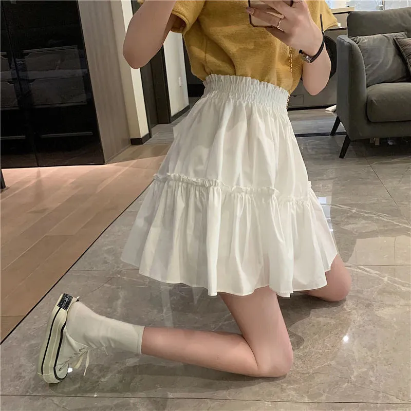 KittenAlarm - High Waist A-Line Pleated Mini Skirts