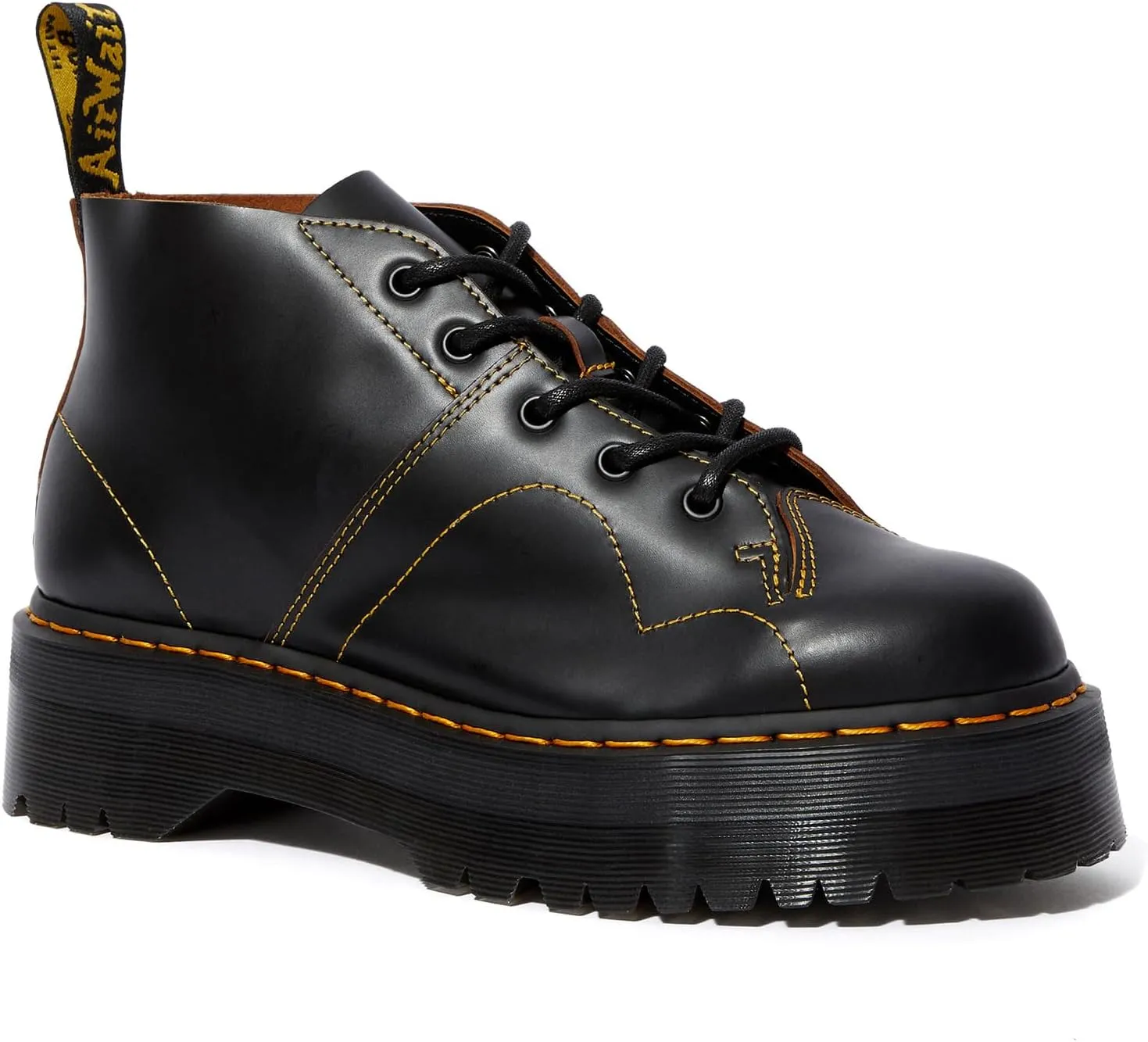 Lace-up boots Church Quad Dr. Martens Black Vintage Smooth