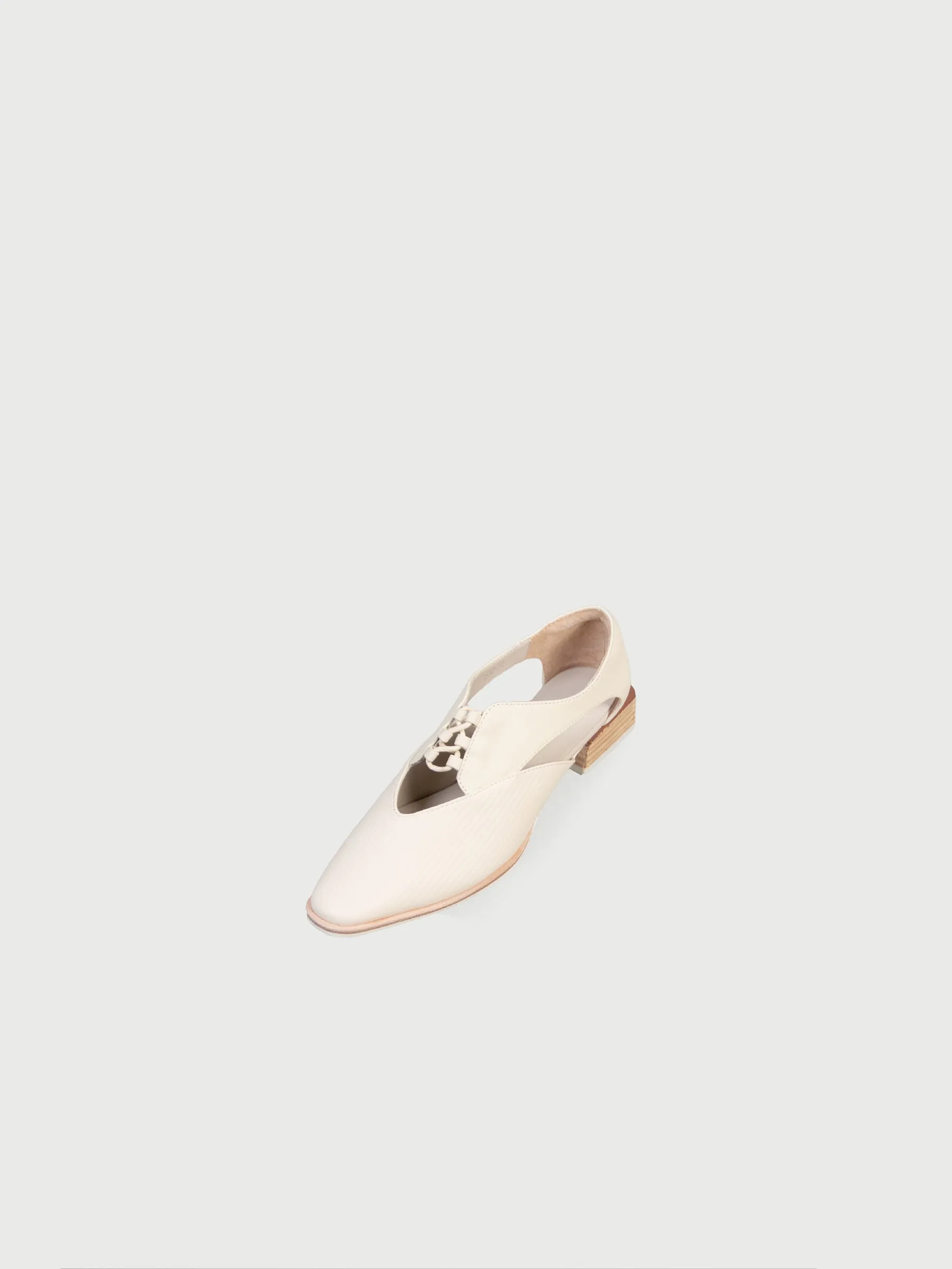 Lace-Up Open-Shank Almond Loafers