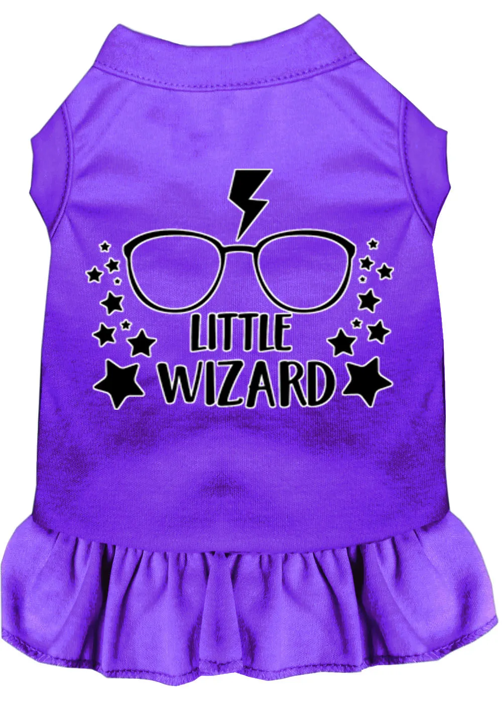 Little Wizard Screen Print Dog Dress Purple Xxl (18)