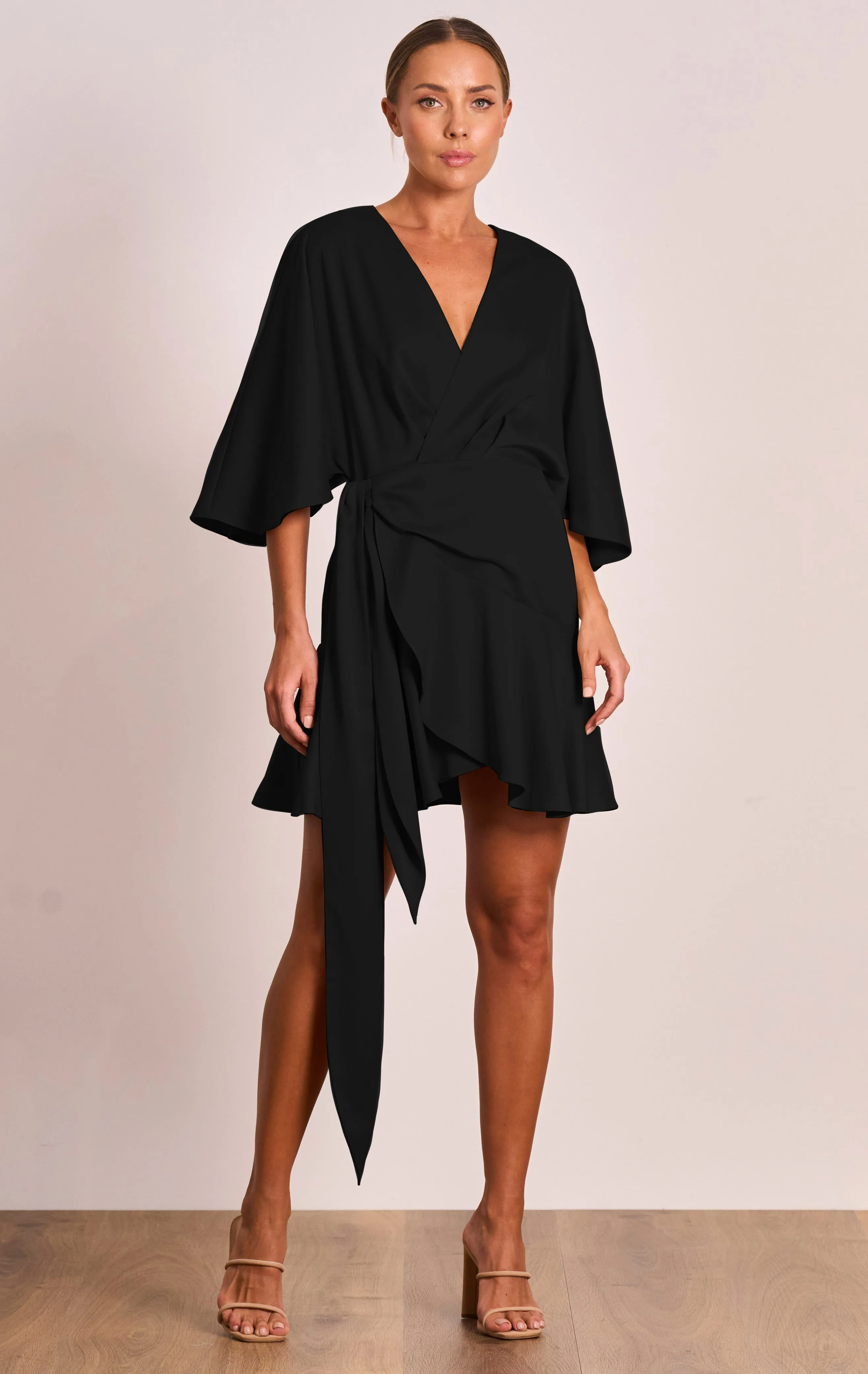 Lucia Wrap Mini Dress