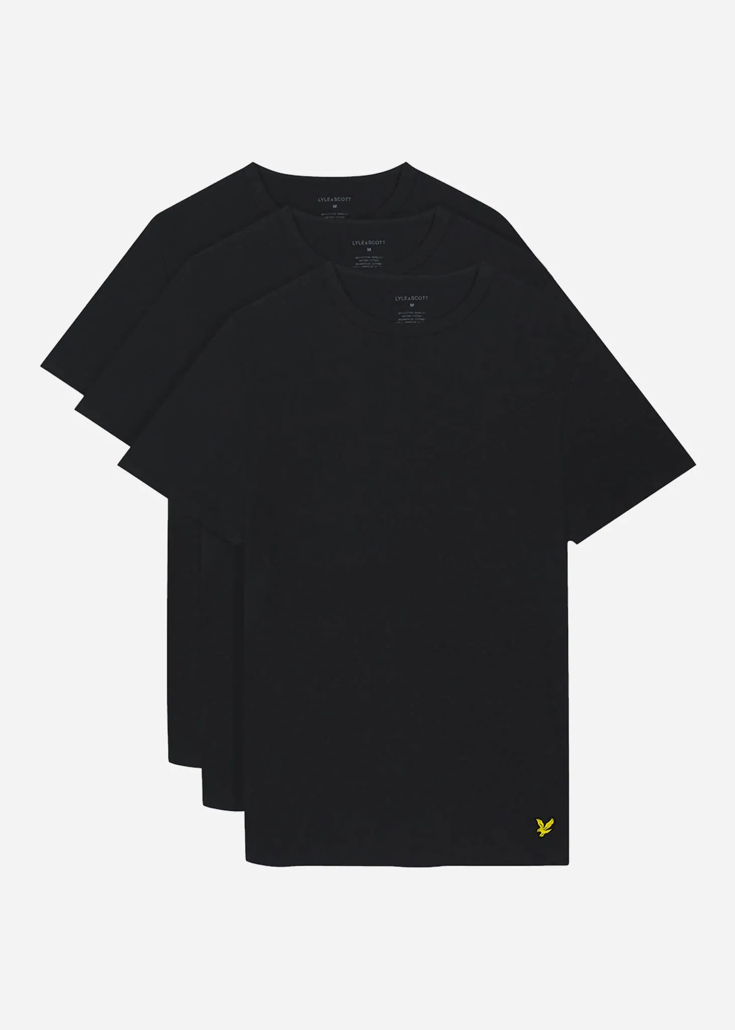 Maxwell 3 pack t-shirt - jet black