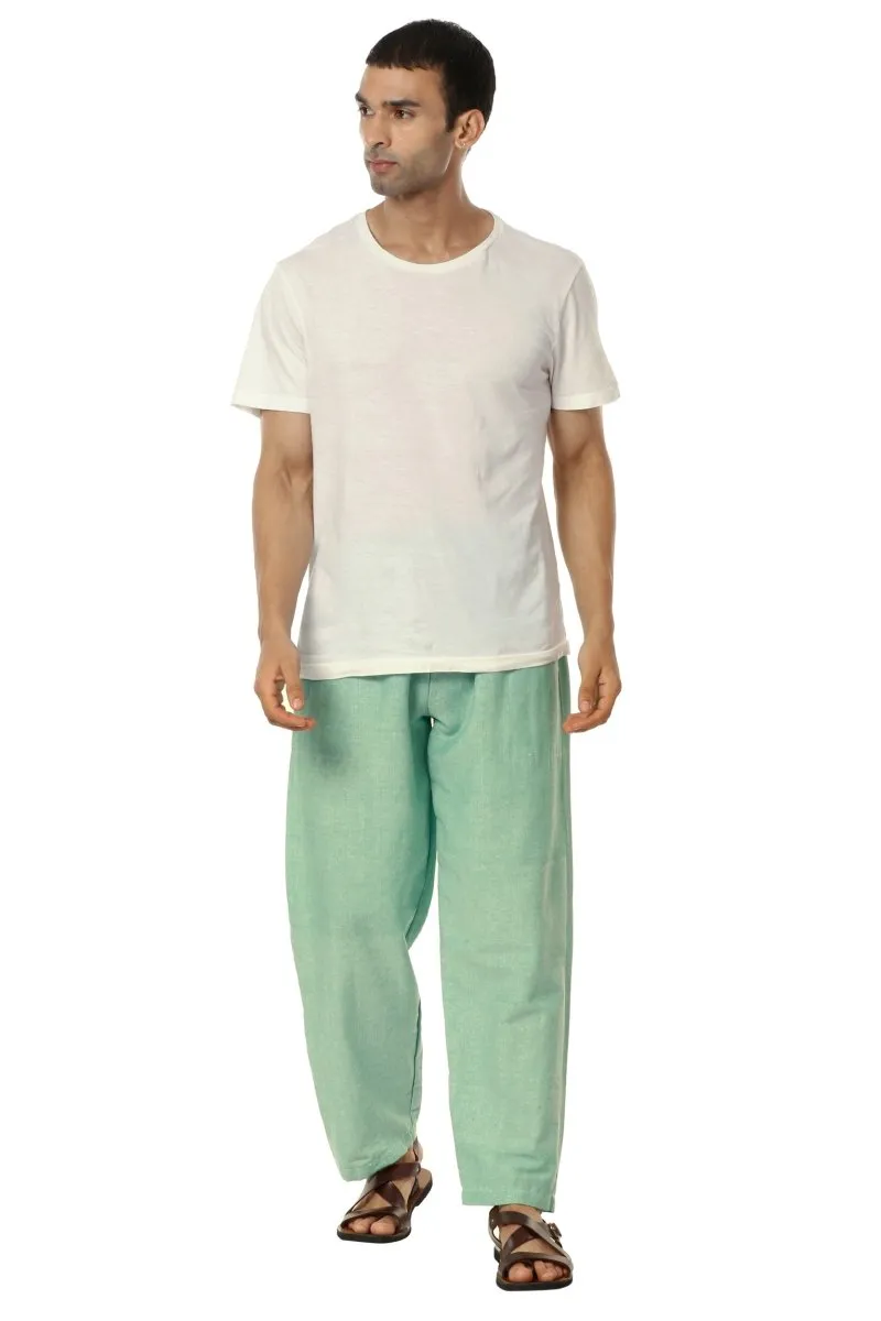 Men's Pyjama Pack of 2 | Blue and Sea Green | Fits Waist Sizes 28" to 36"