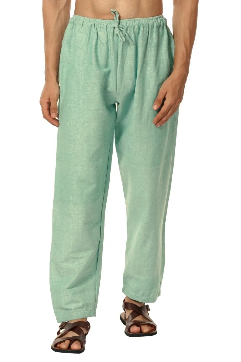 Men's Pyjama Pack of 2 | Blue and Sea Green | Fits Waist Sizes 28" to 36"