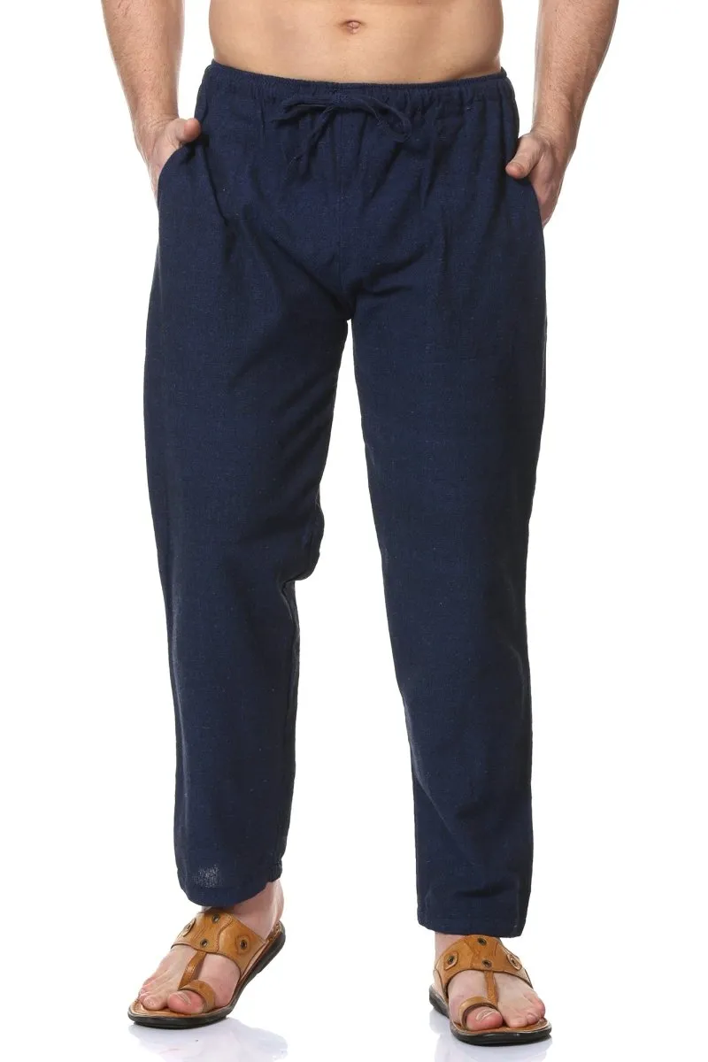 Men's Pyjama Pack of 2 | Dark Blue & Black | Fits Waist Sizes 28" to 36"