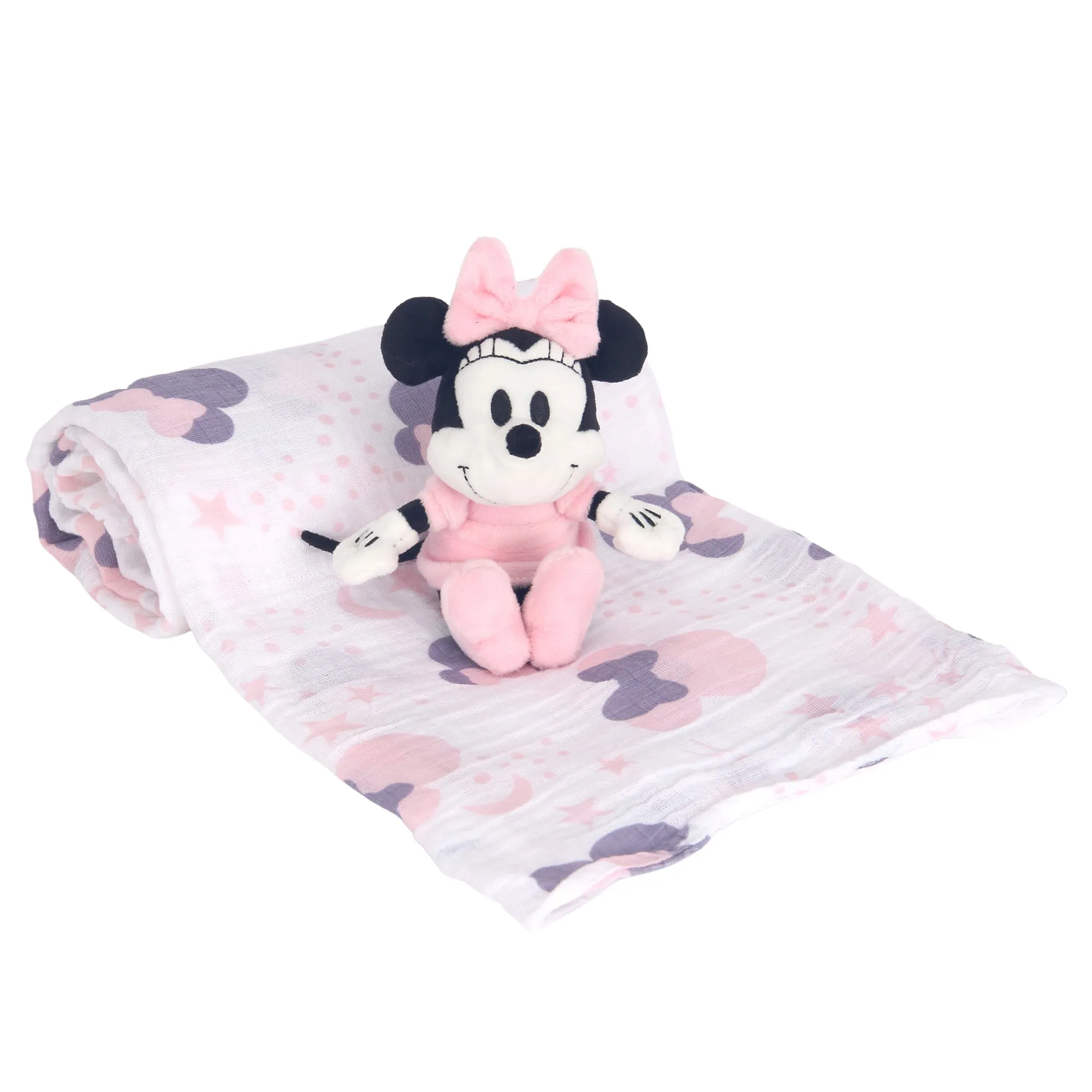 Minnie Mouse Swaddle Blanket & Plush Gift Set