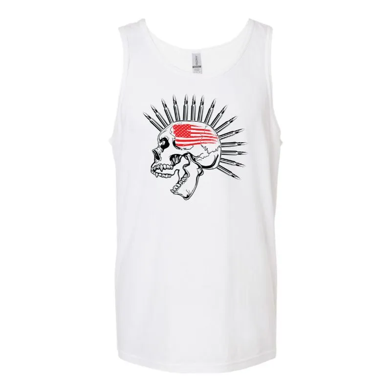 Mohawk Skull Tank Top