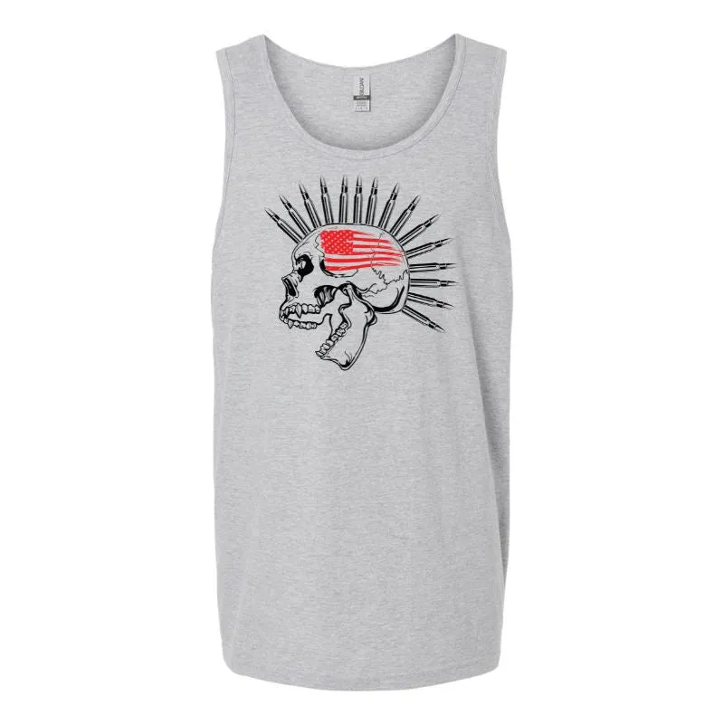 Mohawk Skull Tank Top