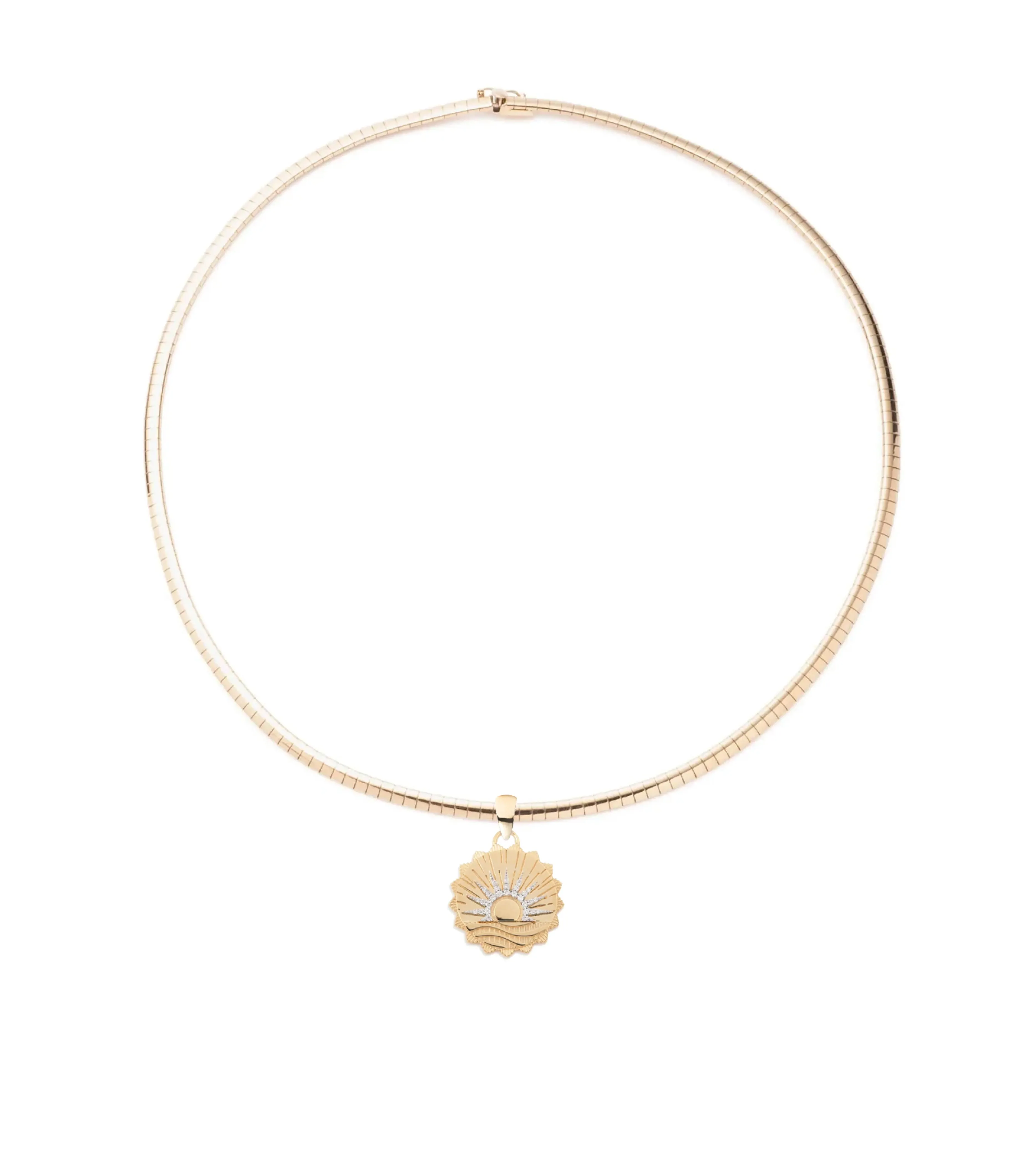 New Beginnings - Internal Compass : Small Sleek Collar Necklace