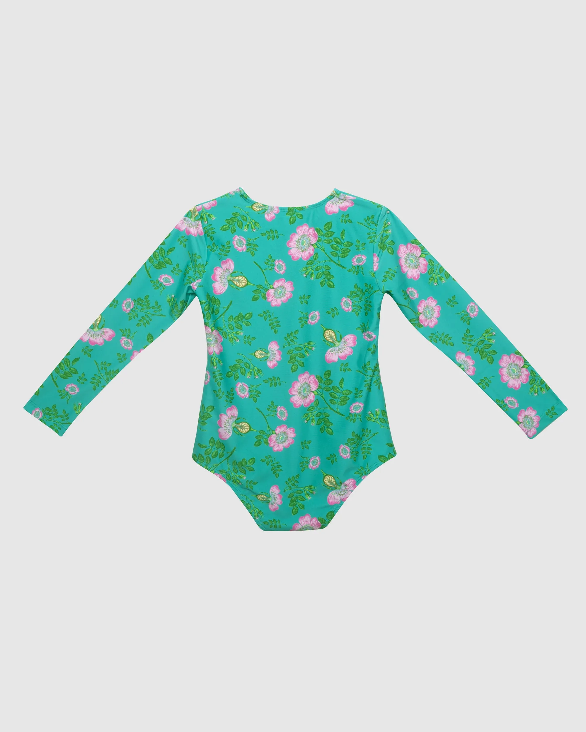 One Pc  Rash vest Jade Dogwood Rose