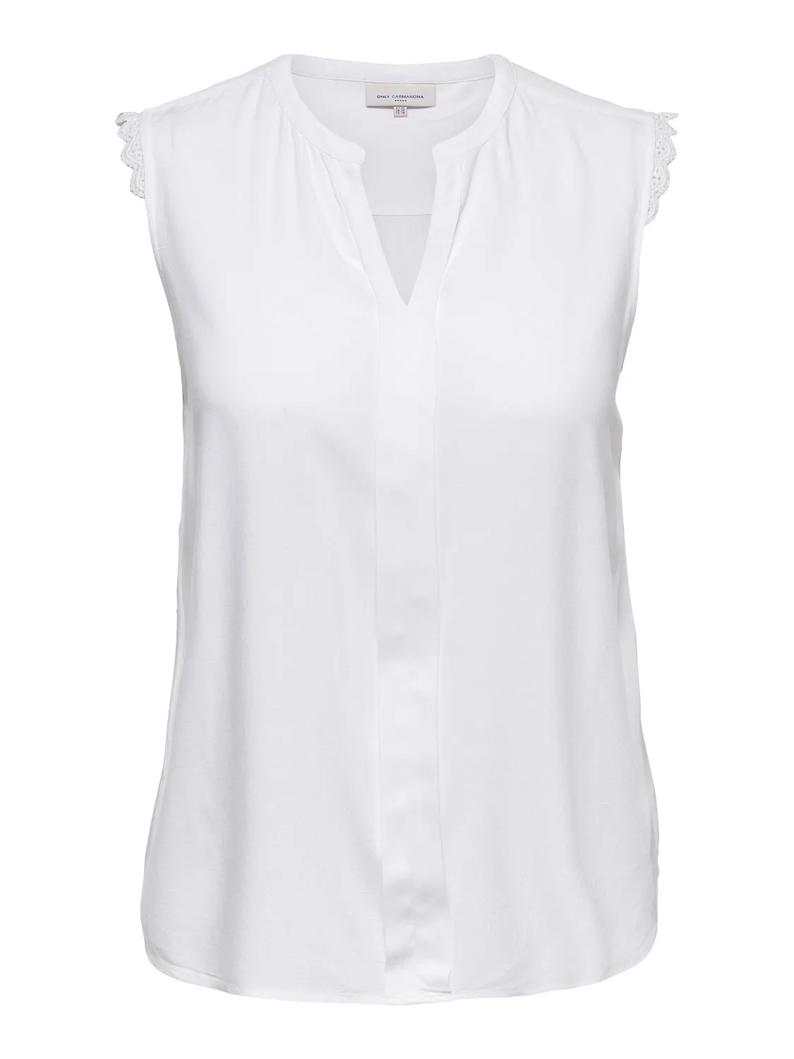 Only Carmakoma Sleeveless Mumi Top in White