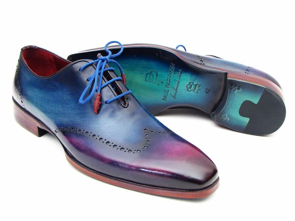 Paul Parkman Men's Blue & Purple Wingtip Oxfords