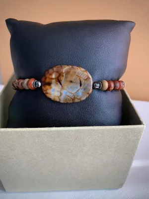 Picasso Jasper and Agate Bracelet