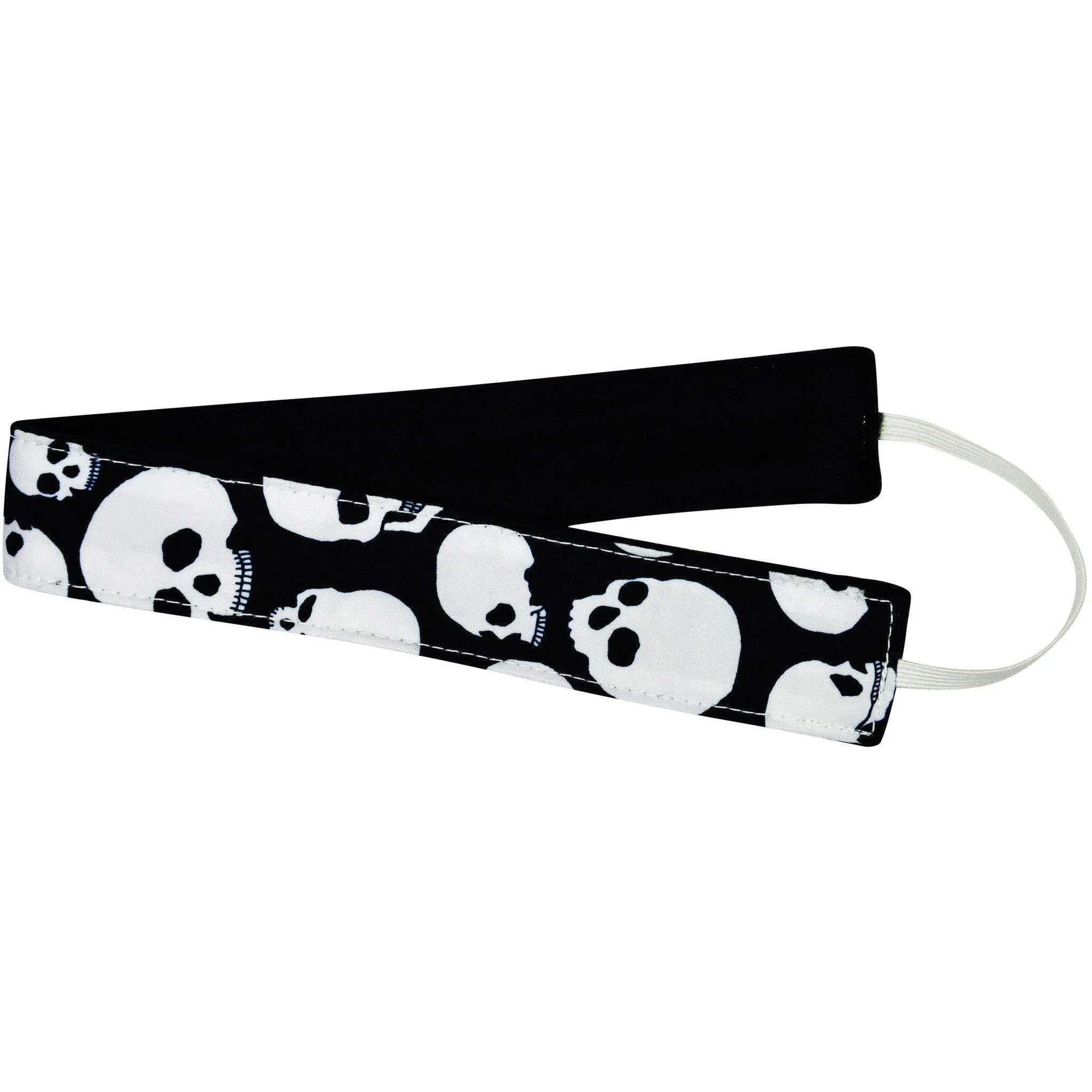 "Live to Ride" Skulls Print Head Band (White Black)