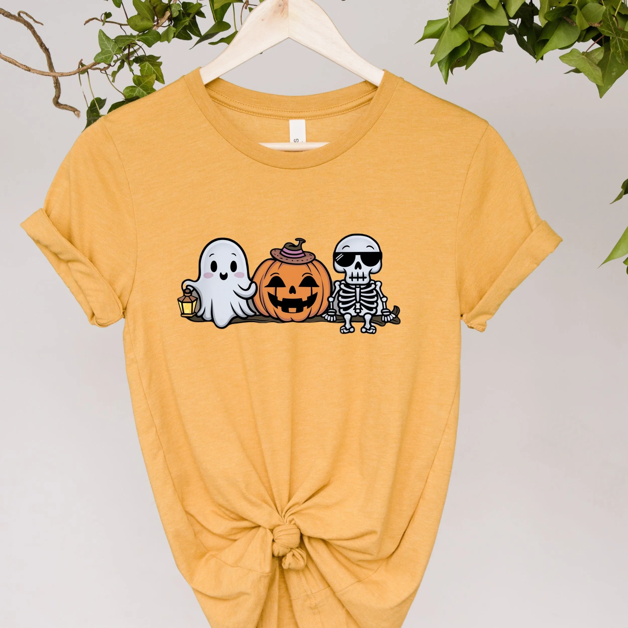 Stay Spooky Shirt, Halloween  tshirt, Halloween ghost  Gift shirt, ghost pumpkin skeleton shirt, Spooky Season Shirt, Ghost Halloween