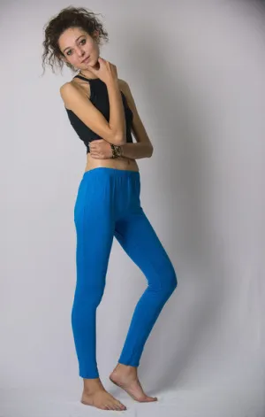 Super Soft Comfortable Womens Leggings Light Blue