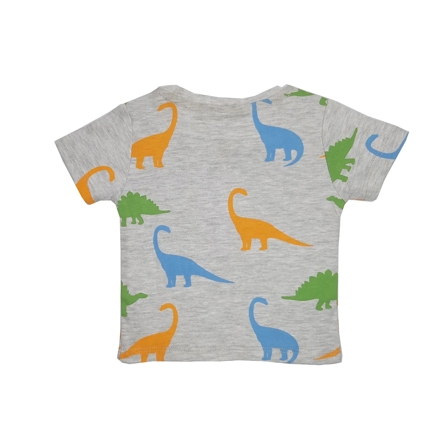 T-Shirt Half Sleeves Boys 2Pc Pack - Navy/Dino