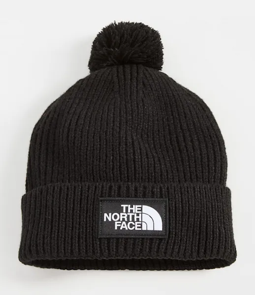 The North Face Logo Box Pom Beanie