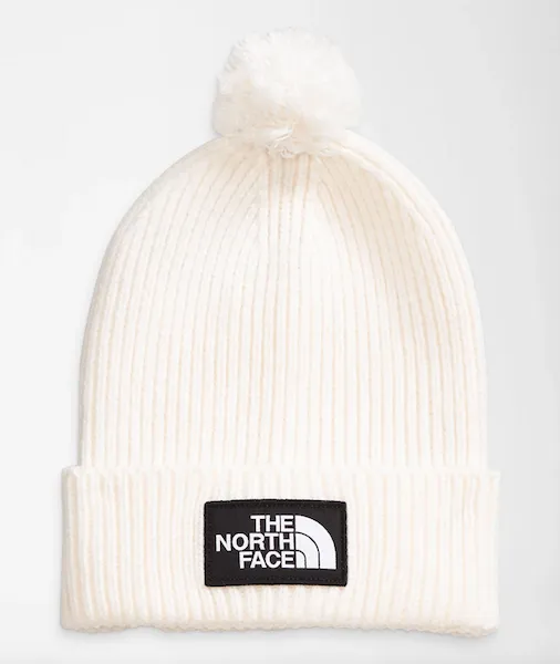 The North Face Logo Box Pom Beanie