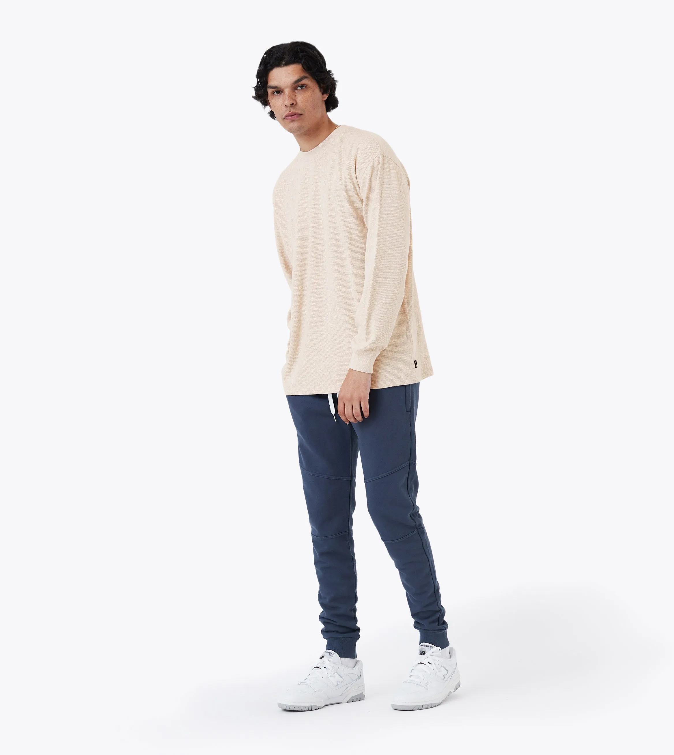 Thermal Box LS Tee Natural Marle