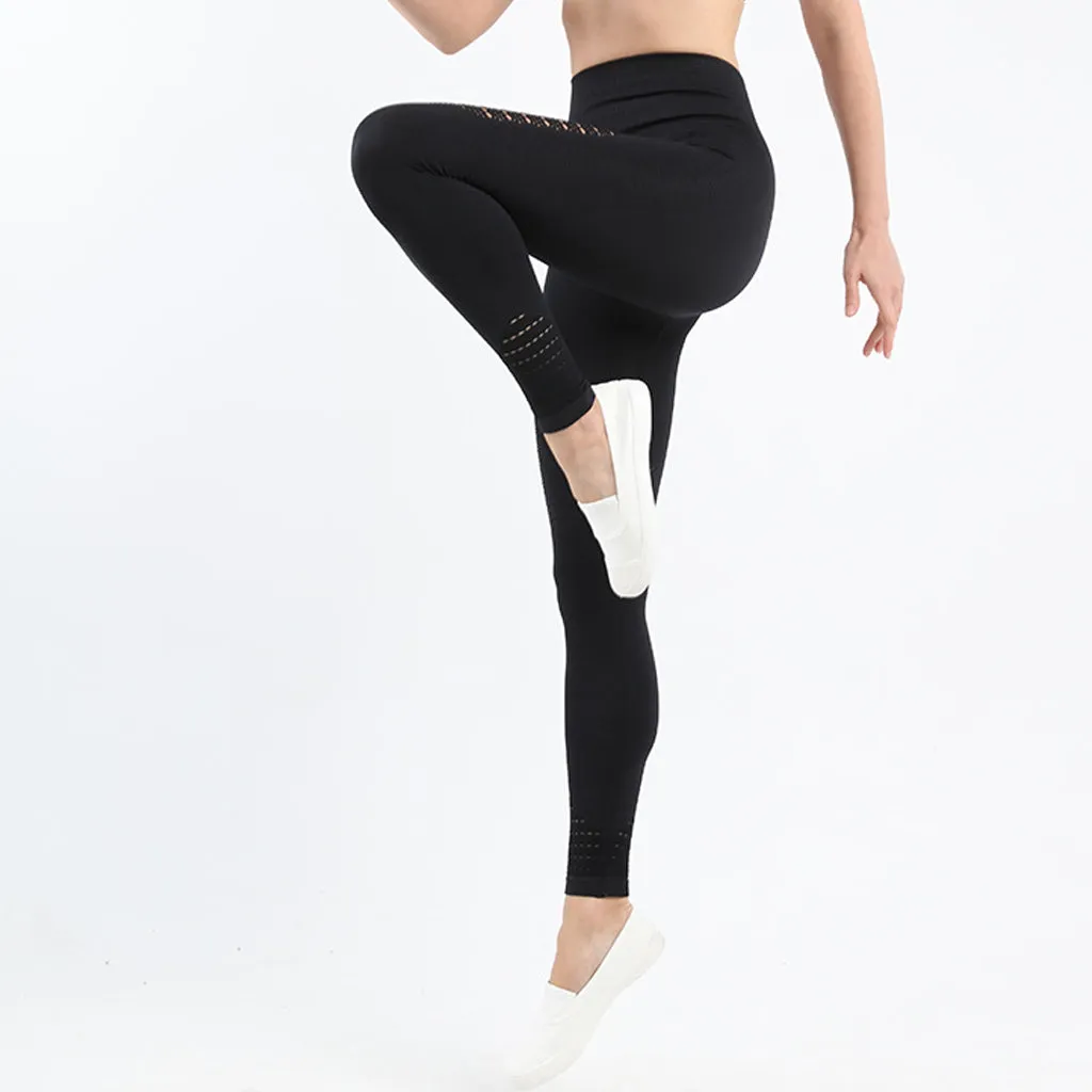 Women Yoga Fitness Pants High Waisted Butt Lifting Leggings Soft Stretchy Workout Seamless  Leggings