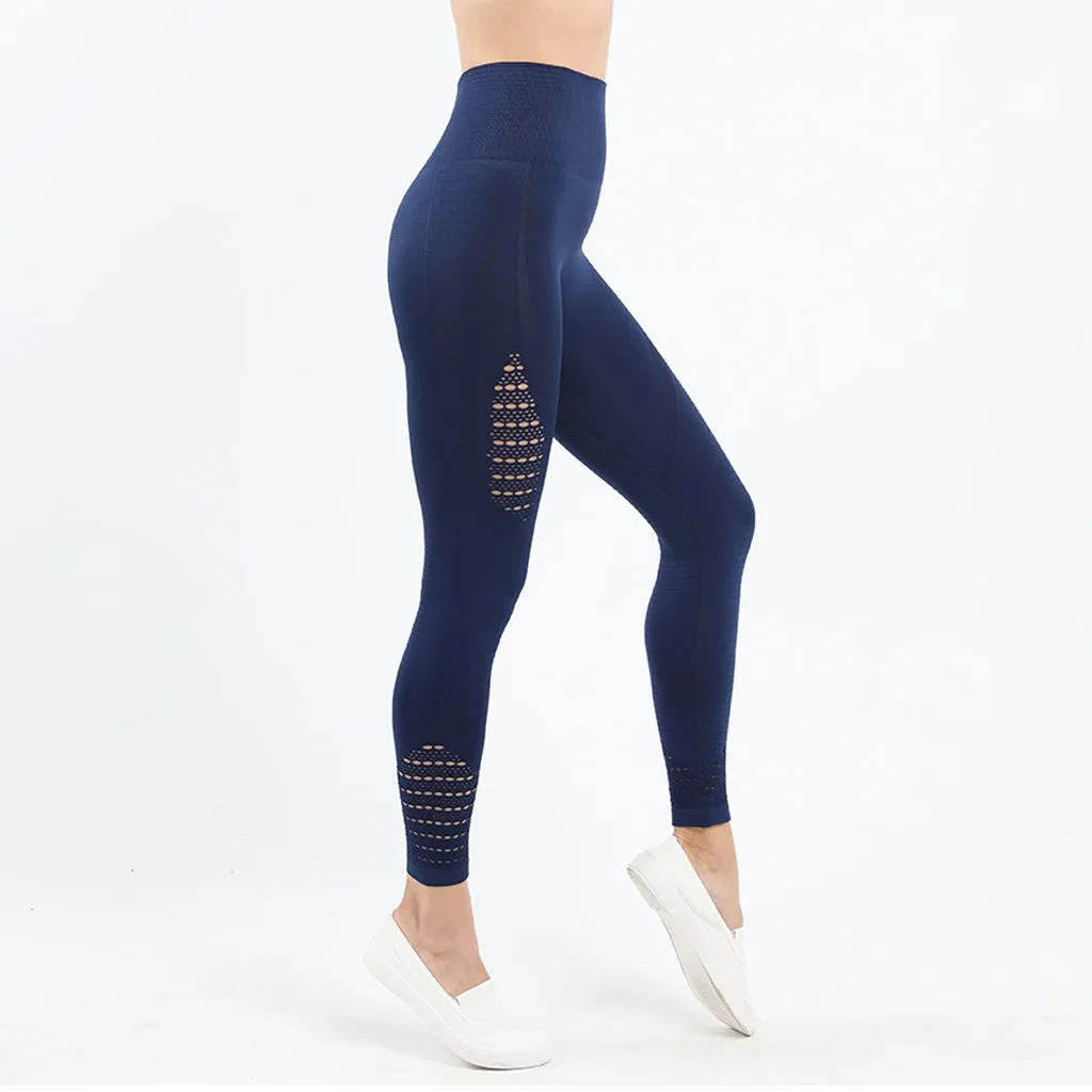 Women Yoga Fitness Pants High Waisted Butt Lifting Leggings Soft Stretchy Workout Seamless  Leggings