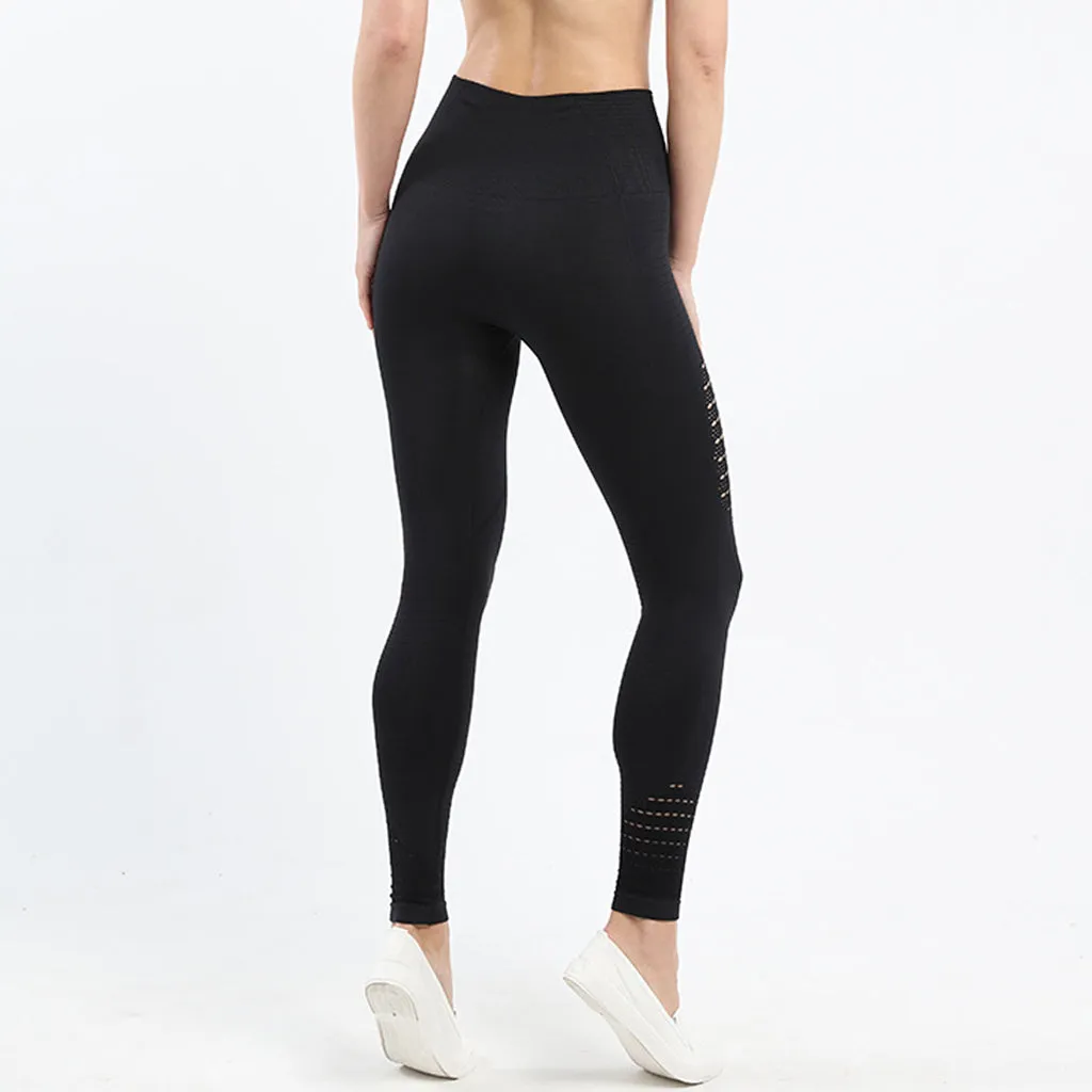 Women Yoga Fitness Pants High Waisted Butt Lifting Leggings Soft Stretchy Workout Seamless  Leggings